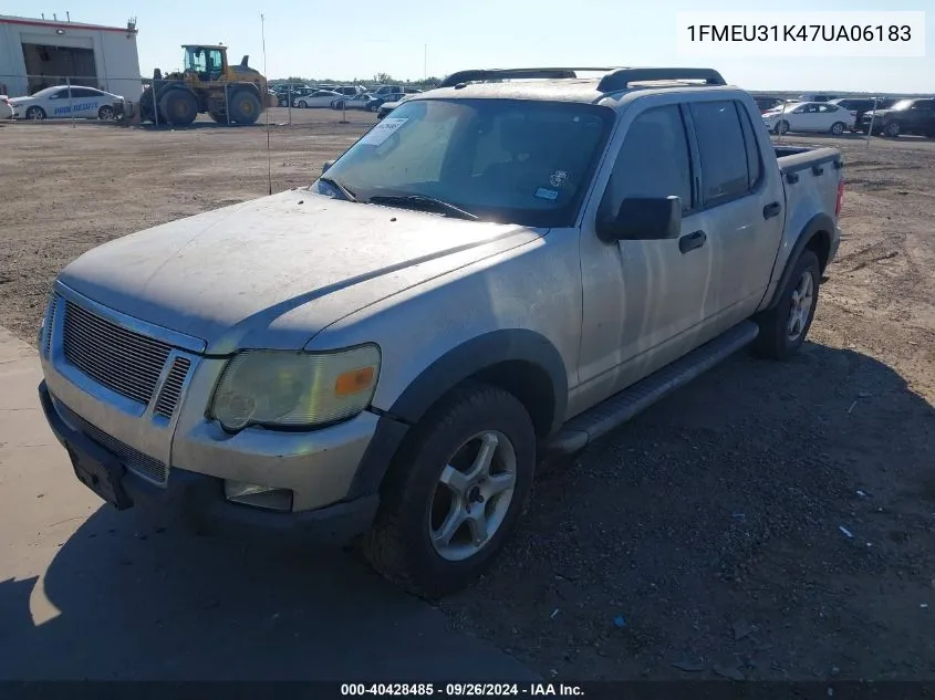 2007 Ford Explorer Sport Trac Xlt VIN: 1FMEU31K47UA06183 Lot: 40428485