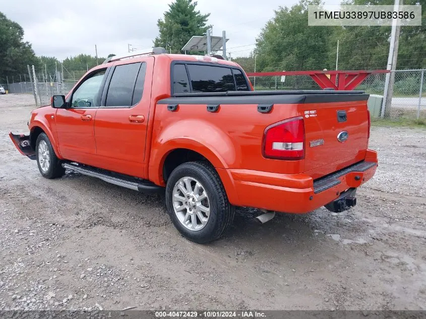 2007 Ford Explorer Sport Trac Limited VIN: 1FMEU33897UB83586 Lot: 40472429