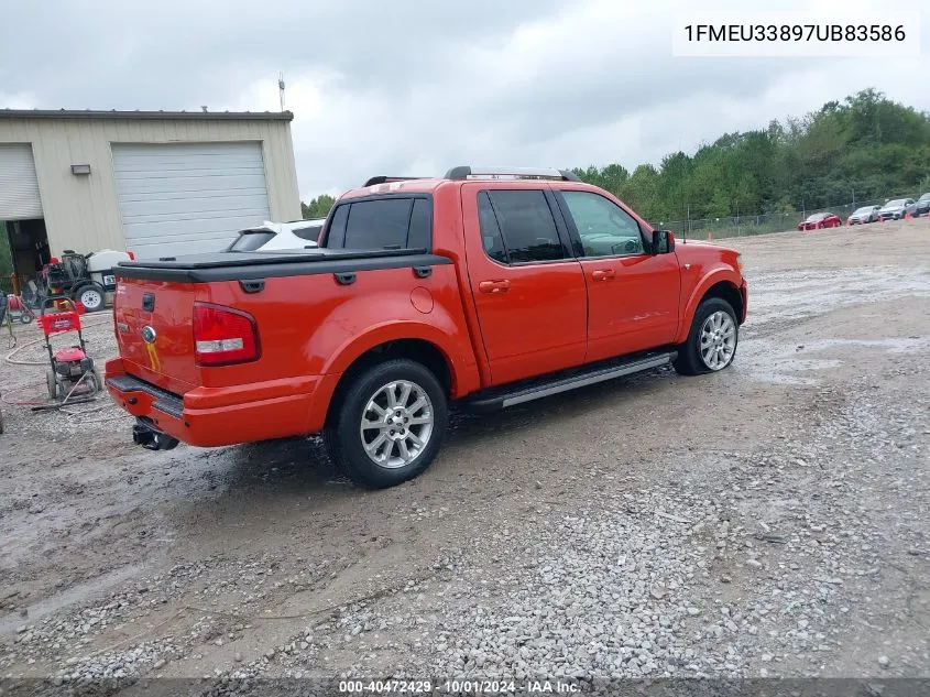 2007 Ford Explorer Sport Trac Limited VIN: 1FMEU33897UB83586 Lot: 40472429