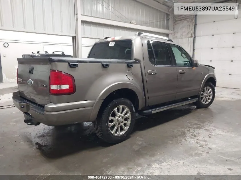 2007 Ford Explorer Sport Trac Limited VIN: 1FMEU53897UA25549 Lot: 40472703