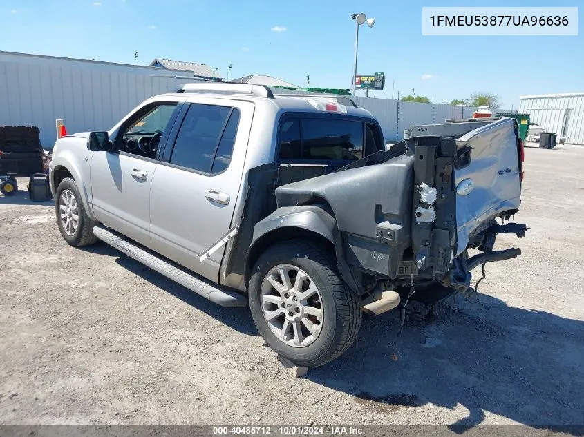 2007 Ford Explorer Sport Trac Limited VIN: 1FMEU53877UA96636 Lot: 40485712