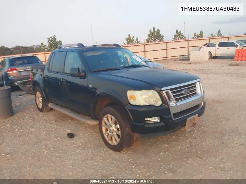 2007 Ford Explorer Sport Trac Limited VIN: 1FMEU53887UA30483 Lot: 40521413