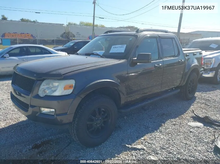 2007 Ford Explorer Sport Trac Limited VIN: 1FMEU53K37UA19967 Lot: 40642601