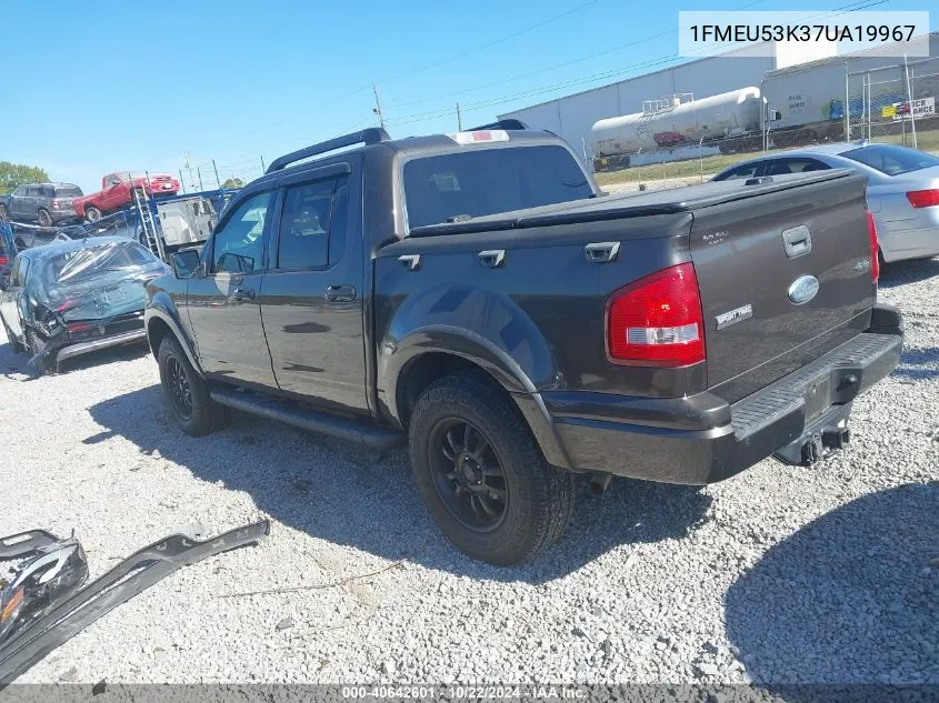 2007 Ford Explorer Sport Trac Limited VIN: 1FMEU53K37UA19967 Lot: 40642601