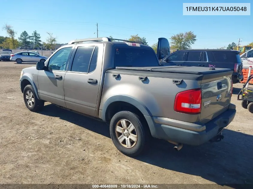 2007 Ford Explorer Sport Trac Xlt VIN: 1FMEU31K47UA05048 Lot: 40648809