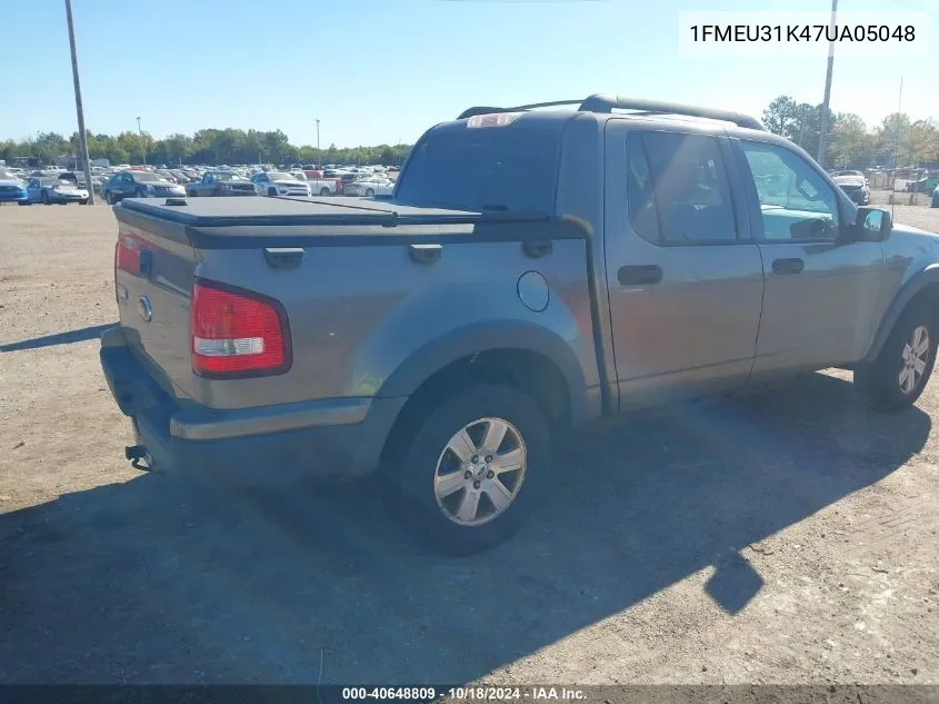 2007 Ford Explorer Sport Trac Xlt VIN: 1FMEU31K47UA05048 Lot: 40648809