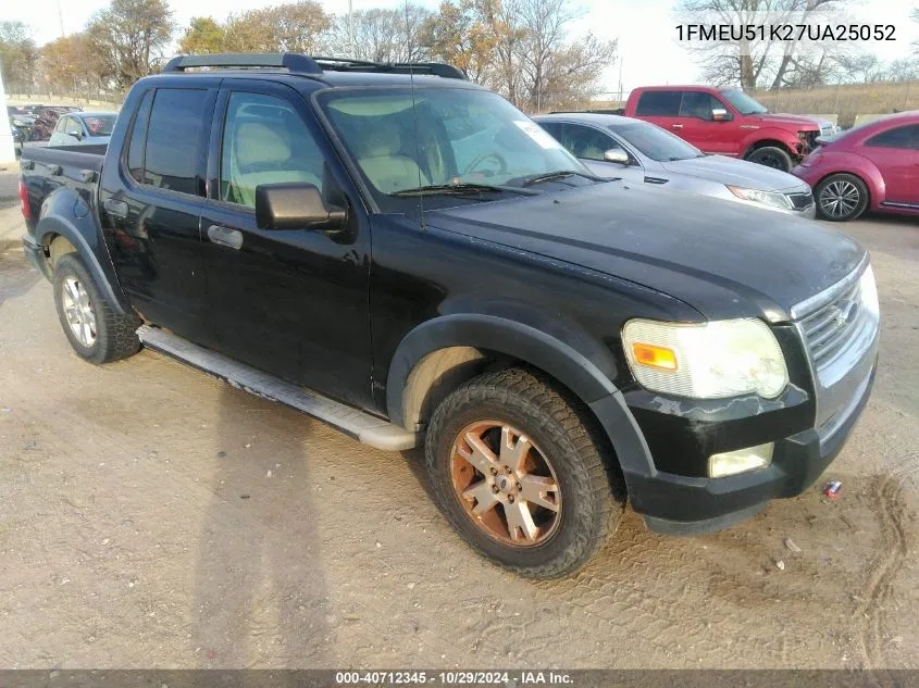 1FMEU51K27UA25052 2007 Ford Explorer Sport Trac Xlt