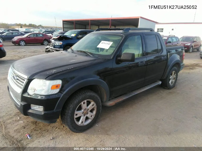 1FMEU51K27UA25052 2007 Ford Explorer Sport Trac Xlt