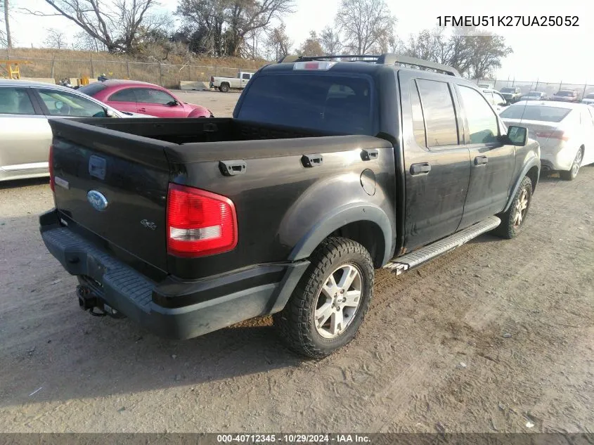 1FMEU51K27UA25052 2007 Ford Explorer Sport Trac Xlt