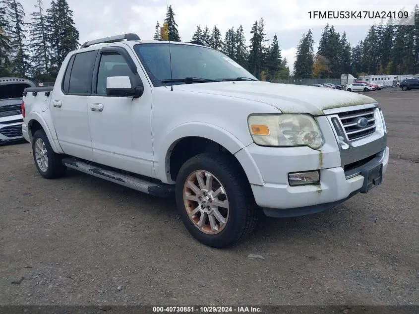 2007 Ford Explorer Sport Trac Limited VIN: 1FMEU53K47UA24109 Lot: 40730851