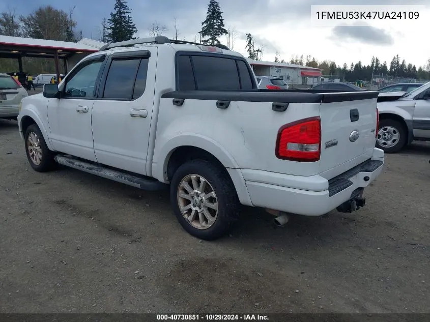 2007 Ford Explorer Sport Trac Limited VIN: 1FMEU53K47UA24109 Lot: 40730851