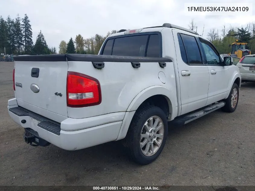 2007 Ford Explorer Sport Trac Limited VIN: 1FMEU53K47UA24109 Lot: 40730851