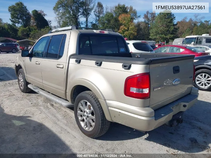 2007 Ford Explorer Sport Trac Limited VIN: 1FMEU53897UA27561 Lot: 40784036