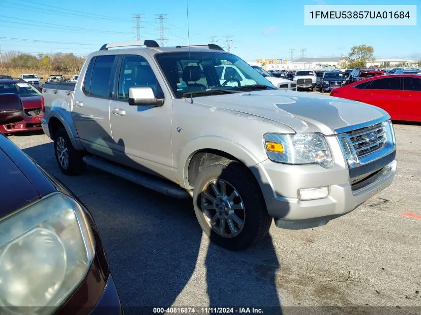 2007 Ford Explorer Sport Trac Limited VIN: 1FMEU53857UA01684 Lot: 40816874