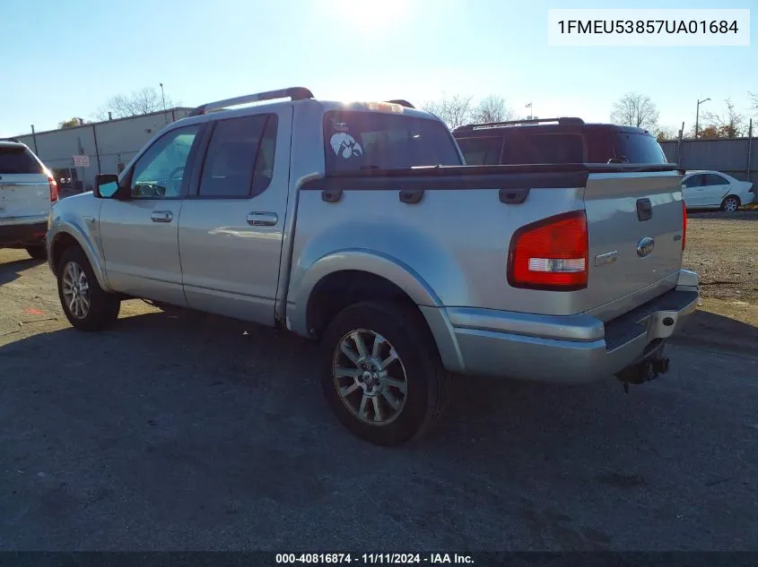 2007 Ford Explorer Sport Trac Limited VIN: 1FMEU53857UA01684 Lot: 40816874