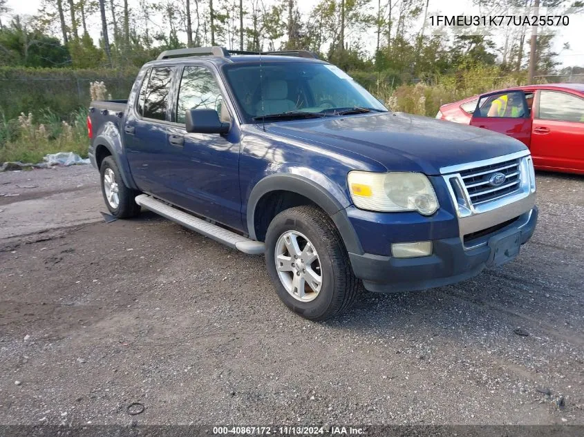 2007 Ford Explorer Sport Trac Xlt VIN: 1FMEU31K77UA25570 Lot: 40867172