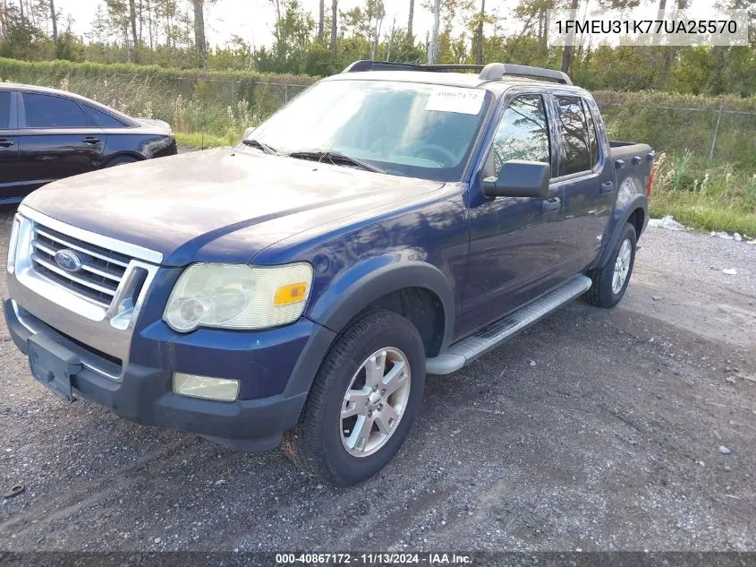 2007 Ford Explorer Sport Trac Xlt VIN: 1FMEU31K77UA25570 Lot: 40867172