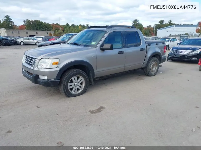 2008 Ford Explorer Sport Trac Xlt VIN: 1FMEU518X8UA44776 Lot: 40532696