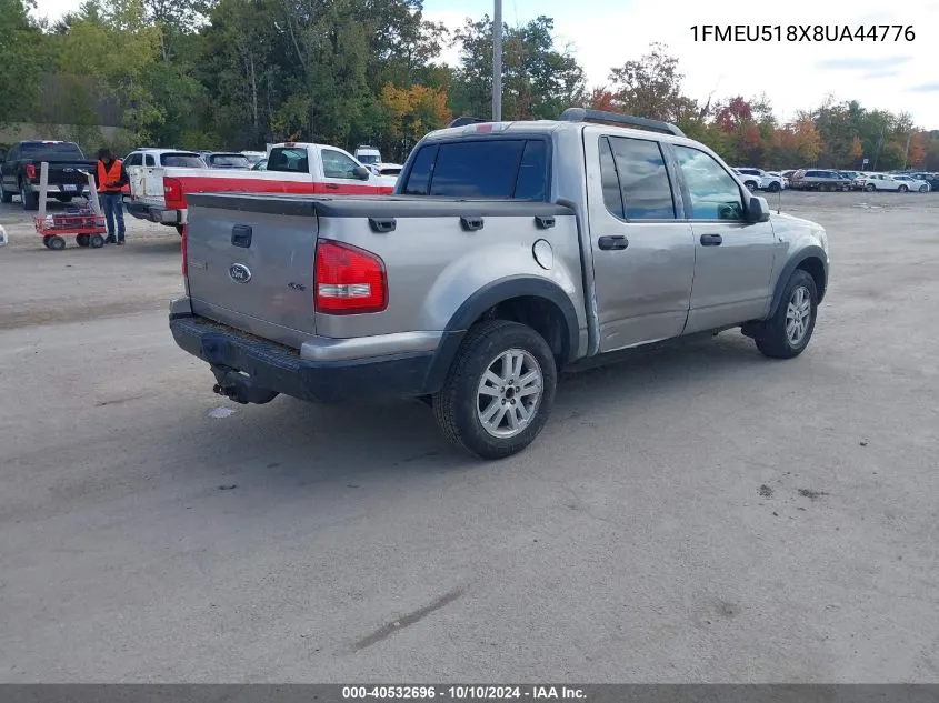 2008 Ford Explorer Sport Trac Xlt VIN: 1FMEU518X8UA44776 Lot: 40532696