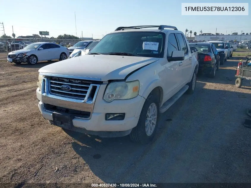 1FMEU53E78UA12306 2008 Ford Explorer Sport Trac Limited