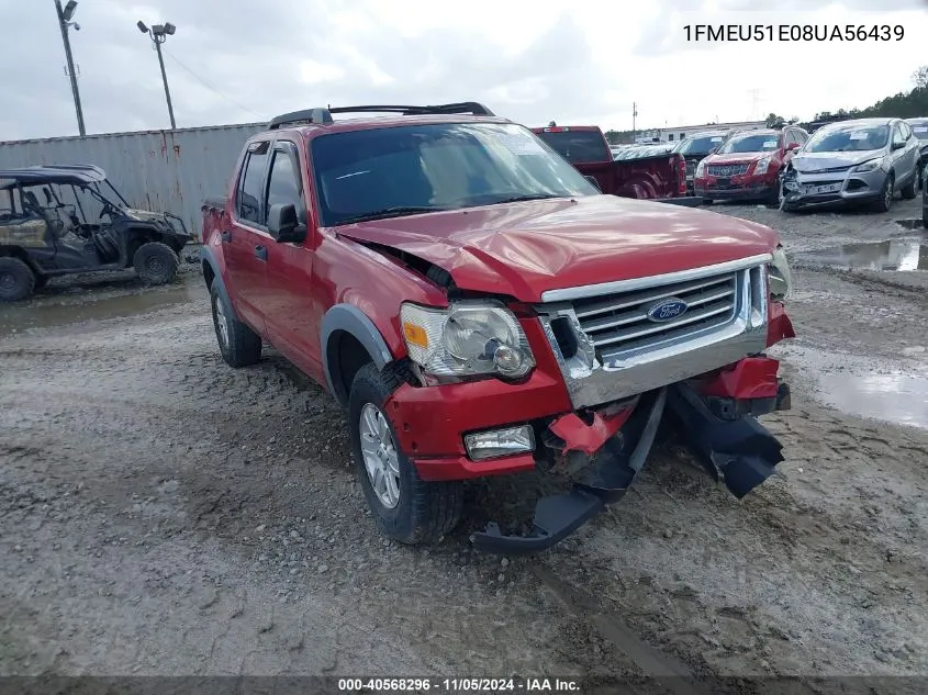 2008 Ford Explorer Sport Trac Xlt VIN: 1FMEU51E08UA56439 Lot: 40568296