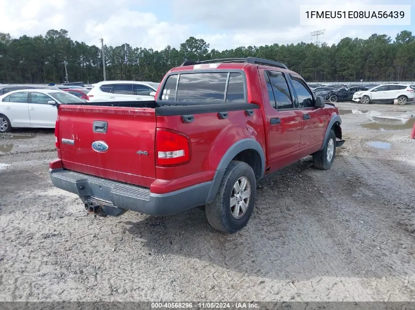 2008 Ford Explorer Sport Trac Xlt VIN: 1FMEU51E08UA56439 Lot: 40568296