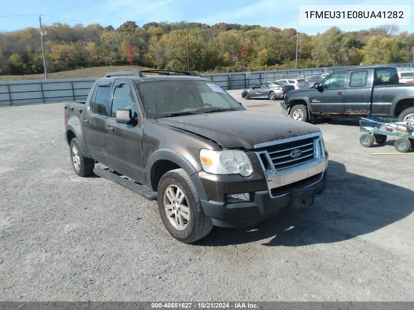 2008 Ford Explorer Sport Trac Xlt VIN: 1FMEU31E08UA41282 Lot: 40651627