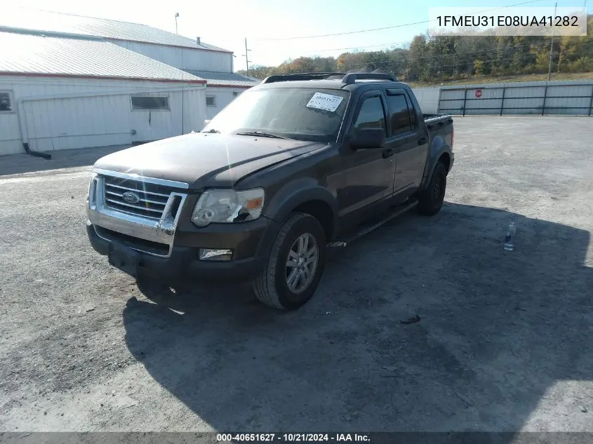 2008 Ford Explorer Sport Trac Xlt VIN: 1FMEU31E08UA41282 Lot: 40651627