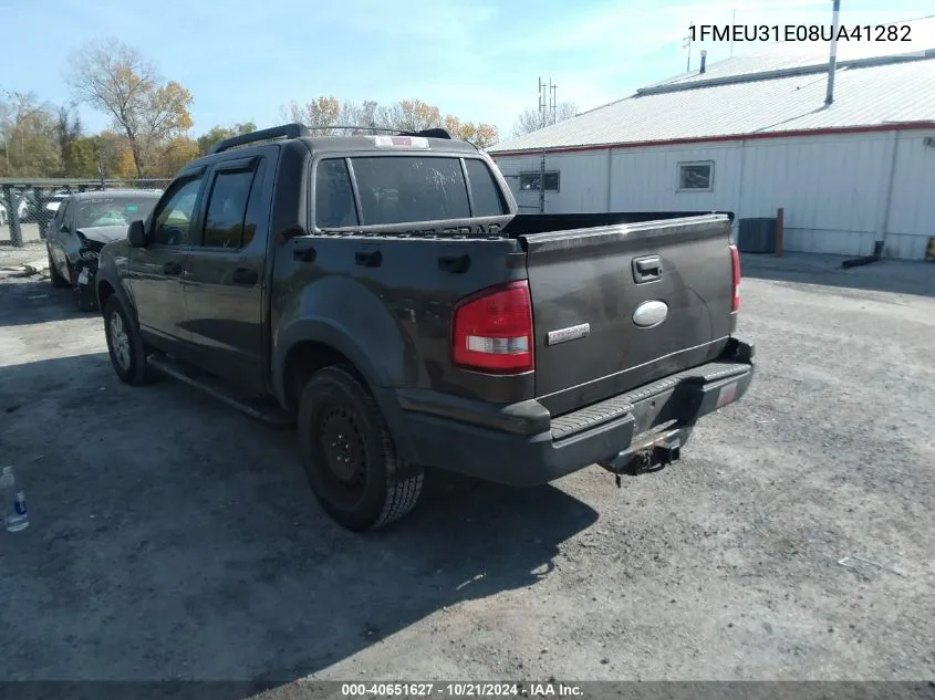 2008 Ford Explorer Sport Trac Xlt VIN: 1FMEU31E08UA41282 Lot: 40651627