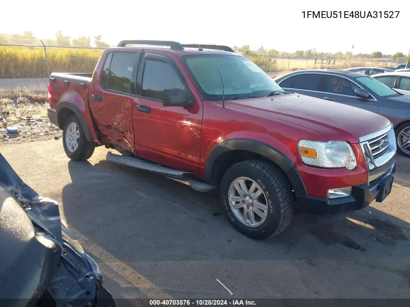 2008 Ford Explorer Sport Trac Xlt VIN: 1FMEU51E48UA31527 Lot: 40703576