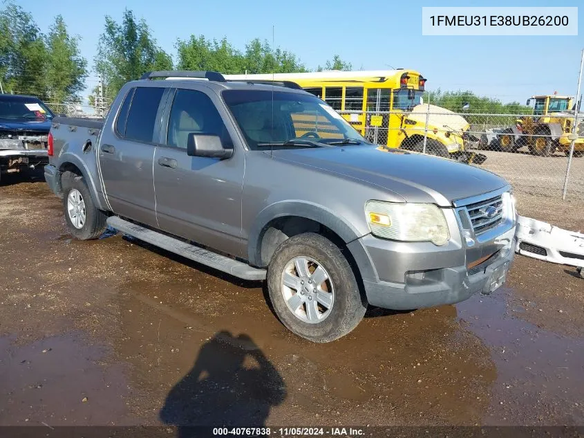 2008 Ford Explorer Sport Trac Xlt VIN: 1FMEU31E38UB26200 Lot: 40767838