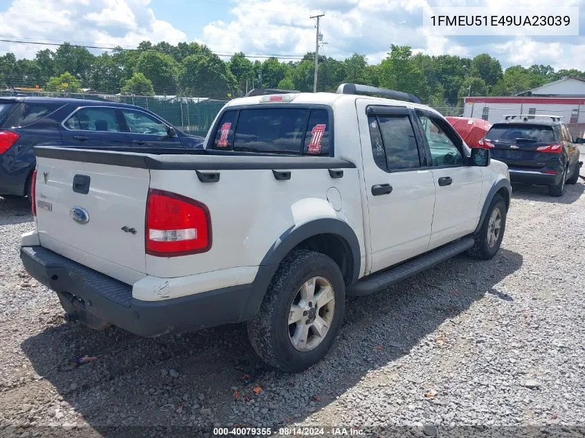 2009 Ford Explorer Sport Trac Xlt VIN: 1FMEU51E49UA23039 Lot: 40079355