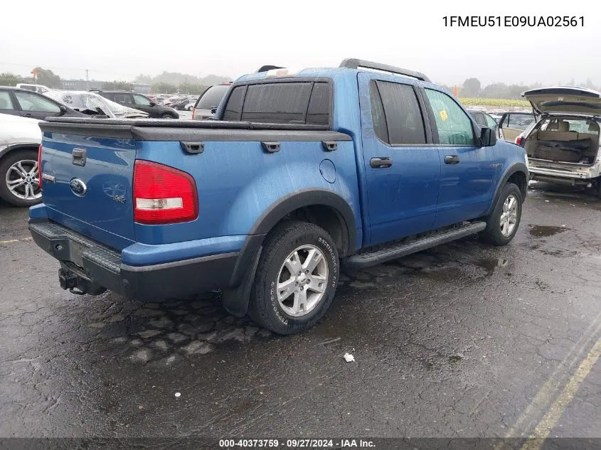 2009 Ford Explorer Sport Trac Xlt VIN: 1FMEU51E09UA02561 Lot: 40373759