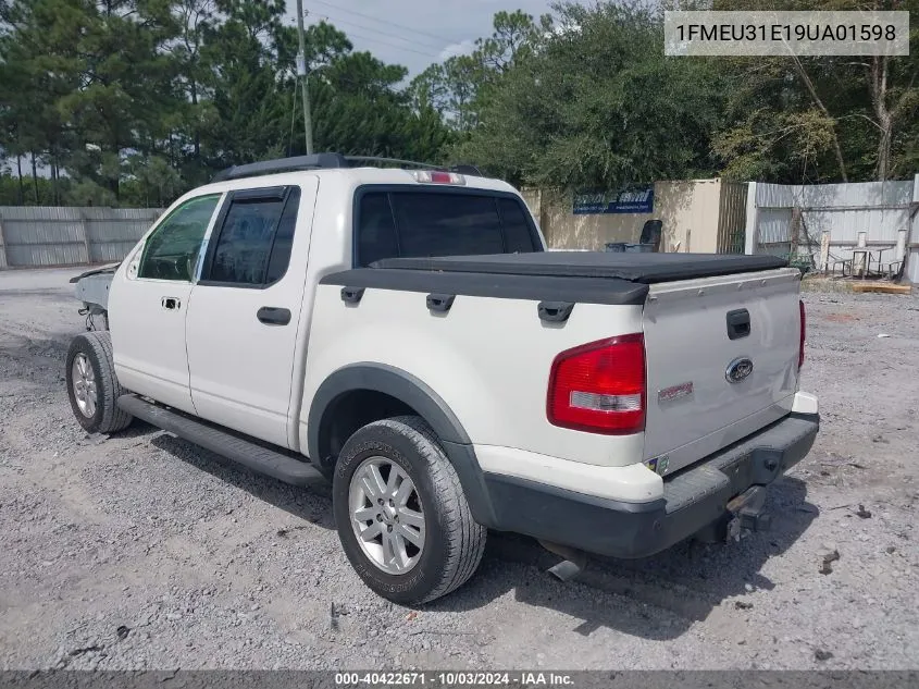 2009 Ford Explorer Sport Trac Xlt VIN: 1FMEU31E19UA01598 Lot: 40422671