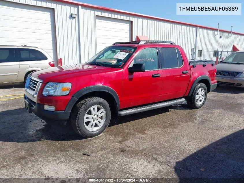 2010 Ford Explorer Sport Trac Xlt VIN: 1FMEU5BE5AUF05389 Lot: 40417432