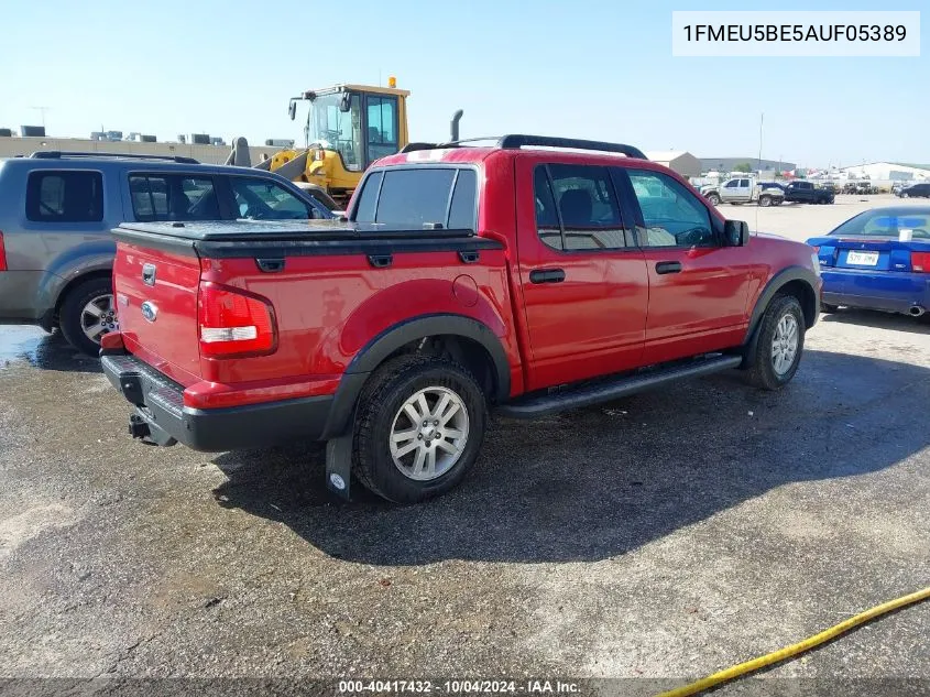 2010 Ford Explorer Sport Trac Xlt VIN: 1FMEU5BE5AUF05389 Lot: 40417432