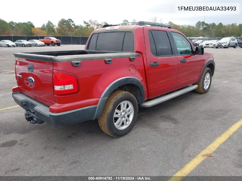 2010 Ford Explorer Sport Trac Xlt VIN: 1FMEU3BE0AUA33493 Lot: 40914792