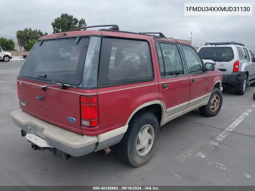 1991 Ford Explorer VIN: 1FMDU34XXMUD31130 Lot: 40326962