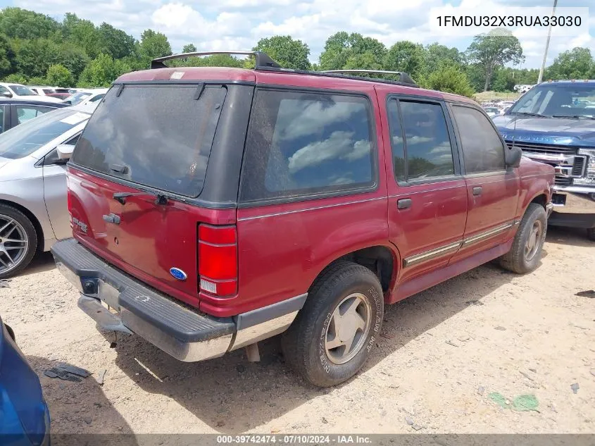 1994 Ford Explorer VIN: 1FMDU32X3RUA33030 Lot: 39742474