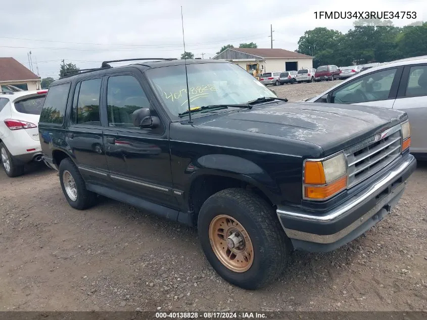 1994 Ford Explorer VIN: 1FMDU34X3RUE34753 Lot: 40138828