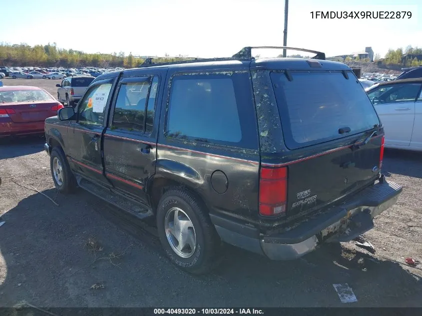 1994 Ford Explorer VIN: 1FMDU34X9RUE22879 Lot: 40493020