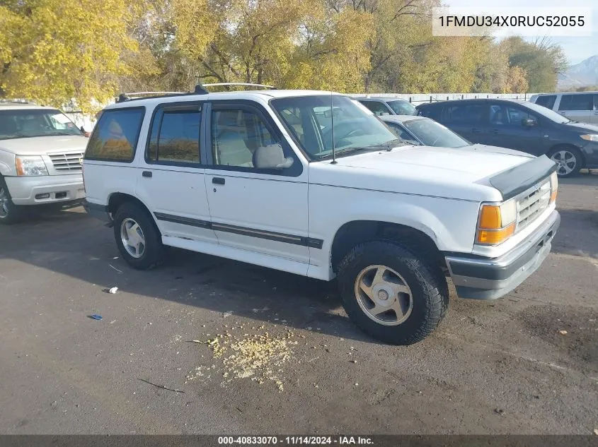 1994 Ford Explorer VIN: 1FMDU34X0RUC52055 Lot: 40833070