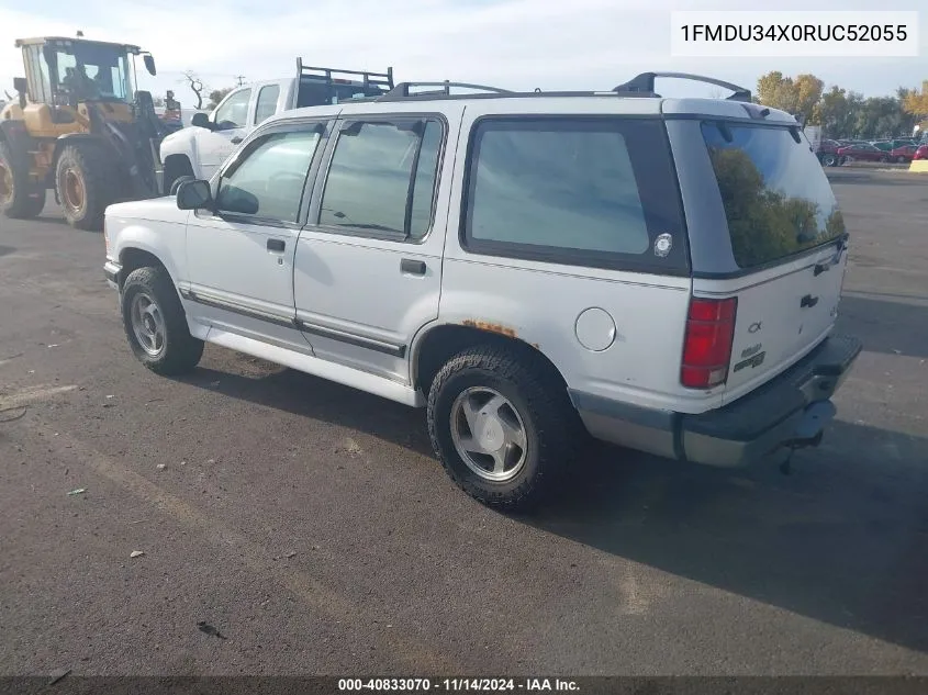 1994 Ford Explorer VIN: 1FMDU34X0RUC52055 Lot: 40833070