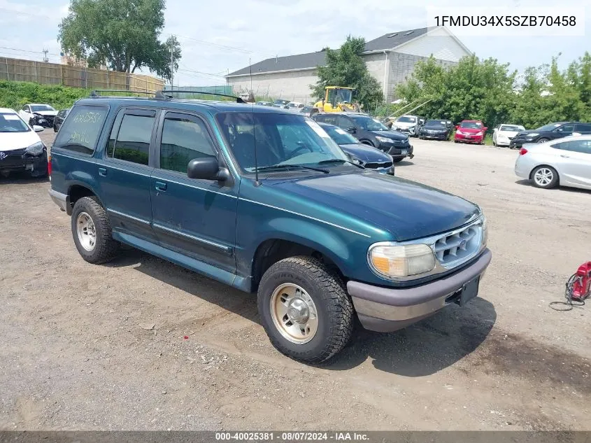 1995 Ford Explorer VIN: 1FMDU34X5SZB70458 Lot: 40025381