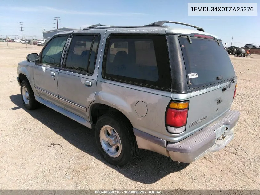 1996 Ford Explorer VIN: 1FMDU34X0TZA25376 Lot: 40560216