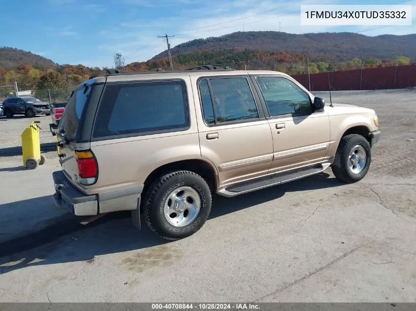 1996 Ford Explorer VIN: 1FMDU34X0TUD35332 Lot: 40708844