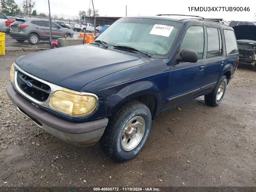 1996 Ford Explorer VIN: 1FMDU34X7TUB90046 Lot: 40885772