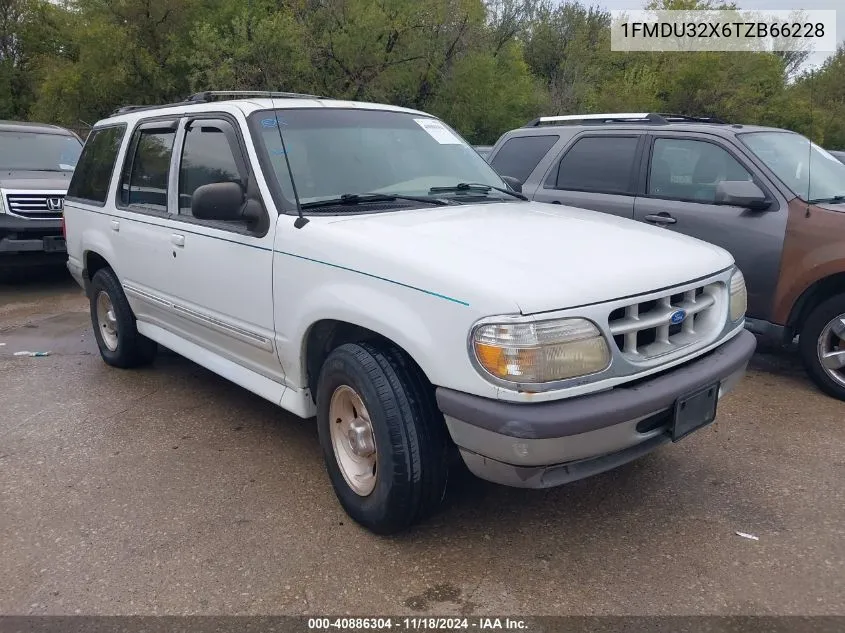 1996 Ford Explorer VIN: 1FMDU32X6TZB66228 Lot: 40886304