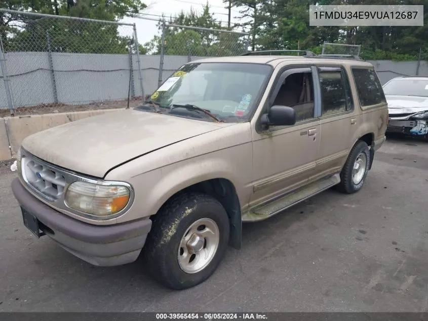 1997 Ford Explorer VIN: 1FMDU34E9VUA12687 Lot: 39565454