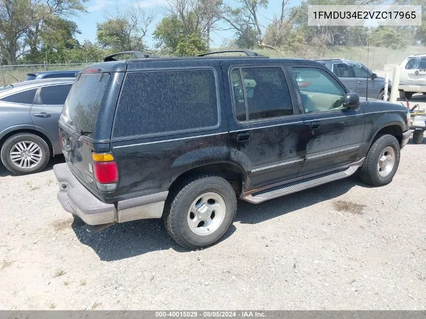 1997 Ford Explorer Eddie Bauer/Limited/Xl/Xlt VIN: 1FMDU34E2VZC17965 Lot: 40015029